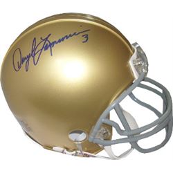 Daryle Lamonica Signed Notre Dame Fighting Irish Mini Helmet