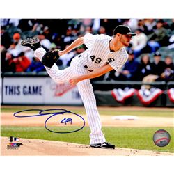 Chris Sale Signed Chicago White Sox Pitching Follow Through Action 8X10 Photo