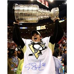 Evgeni Malkin Pittsburgh Penguins Signed Stanley Cup 16X20 Photo (AJ Sports Auth)