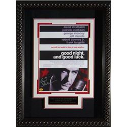 Good Night, And Good Luck. Signed 22X30 Masterprint Poster Custom Rope Framed W/ David Strathairn (M