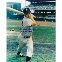 Clete Boyer Signed New York Yankees 8X10 Photo WS Champs 1961 (Batting-Deceased)