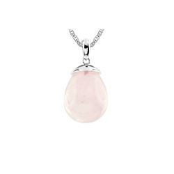 SILVER ROSE QUARTZ PENDANT (#6262RQ)