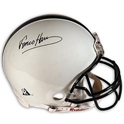 Franco Harris Signed Penn State Nittany Lions Riddell Mini Helmet (Black Sig)