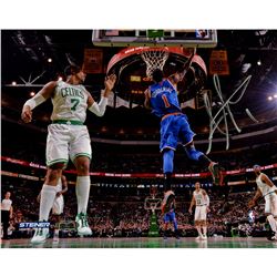 Amar'e Stoudemire Signed Reverse Dunk Against Boston 8X10 Photo