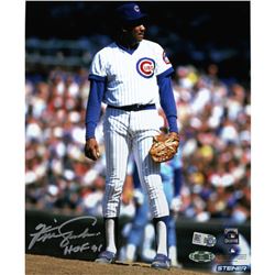 Fergie Jenkins Cubs Stands On The Mound 8X10 Photo W/ HOF Insc (MLB Auth)