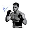 Image 1 : Ken Shamrock Signed UFC MMA B&W Stance Pose 8X10 Photo