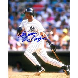 Jesse Barfield Signed New York Yankees 8X10 Photo #29 (Batting)