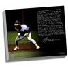 Image 1 : Rickey Henderson Facsimile World Series Earthquake Story Stretched  16X20 Canvas
