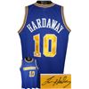 Image 1 : Tim Hardaway Signed Golden State Warriors Blue TB Prostyle Jersey XL- JSA Hologram