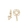 Image 1 : GOLD WHEEL / INITIAL V DANGLE (#221D)