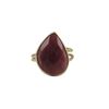 Image 1 : Rhodonite(Pink) Semi Precious Stone Set In Gold Plated Sterling Silver Adjustable Ring, Size 5-9 Dim