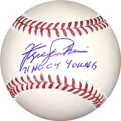 Fergie Jenkins Signed Official Major League Baseball 71 NL CY Young Minor Bleed (Chicago Cubs)