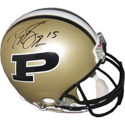 Drew Brees Signed Purdue Boilermakers Riddell Authentic Helmet- Brees Hologram