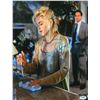 Image 1 : Sharon Stone Signed Basic Instinct With Ice Pick In Hand 11X14 Photo