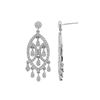 Image 1 : SILVER CUBIC ZIRCONIA EARRINGS (#7446CZ-AAAA)