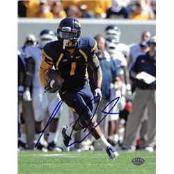 Tavon Austin Signed West Virginia Mountaineers 8X10 Photo (Navy Jersey)- Austin Hologram