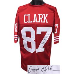 Dwight Clark Signed San Francisco 49Ers TB Red Pro Style Jersey XL- JSA Hologram