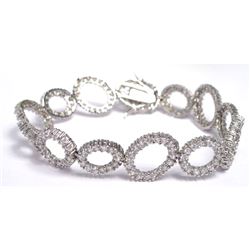 Sterling Silver-CZ BRACLET