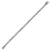 Image 2 : Two Tone Sterling Silver Two Row CZ Bracelet With Double Safety Lock, 7.25&Quot;
