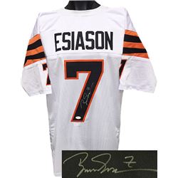 Boomer Esiason Signed Cincinnati Bengals White TB Prostyle Jersey #7 XL- JSA Hologram