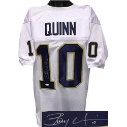 Brady Quinn Signed Notre Dame Fighting Irish White Custom Jersey#10 XL- JSA Hologram