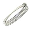 Image 1 : Sterling Silver-CZ 2 Row Tennis Bangle