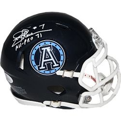 Joe Theismann Signed CFL Toronto Argonauts Speed Mini Helmet All-Pro 71- JSA Hologram