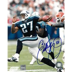 Eddie George Signed Tennessee Titans 8X10 Photo (Vs Browns)