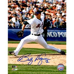 Billy Wagner Signed New York Mets Pitching Action 8X10 Photo