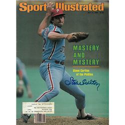 Steve Carlton Signed Philadelphia Phillies Sports Illustrated Full Magazine July 21, 1980