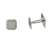 Image 1 : Sterling Silver White CZ Cufflink