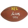 Image 1 : Ron Wolf Signed Wilson Touchdown NFL Full Size Football W/HF'15