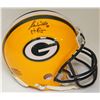 Image 1 : Ron Wolf Signed Green Bay Packers Riddell Mini Helmet W/HF'15