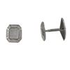 Image 1 : Sterling Silver White CZ Cufflink