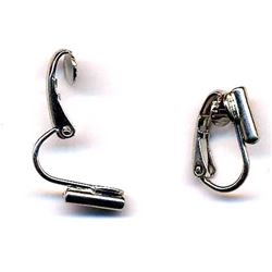 Clipon Earrings Convertor Silver-Tone