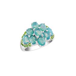 SS PARIABA OPAL / PERIDOT RING - Size 7 (#9834MUL)