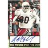 Image 1 : Leeland Mcelroy Signed 1996 2Nd Round Draft Pick Scoreboard Football Card (Texas A&M Aggies)
