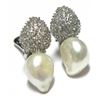 Image 1 : Sterling Silver-CZ Pearl Fwp Clip