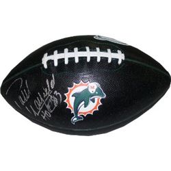 Paul Warfield Signed Miami Dolphins Black Logo Football HOF 83