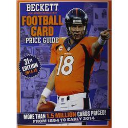 2014 Beckett Football Card Price Guide Paperback