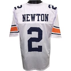 Cam Newton Auburn Tigers Unsigned White Custom Jersey XL