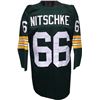Image 1 : Ray Nitschke Green Bay Packers Unsigned Green TB Prostyle Jersey 3/4 Sleeves XL