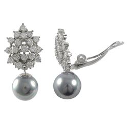 Sterling Silver-GREY Earring