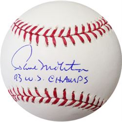 Paul Molitor Signed Official Major League Baseball 93 WS Champs (Blue Jays/ Brewers)