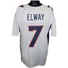 Image 1 : John Elway Denver Broncos Unsigned  White Prostyle Jersey XL