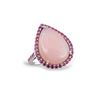 Image 1 : SS PINK OPAL / PINK SAPPHIRE RING - Size 7 (#9833MUL)