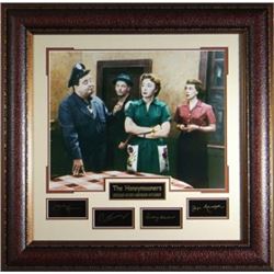 Joyce Randoph Unsigned The Honeymooners 31X32 Cast Photo Engraved Signature Series Leather Framed (E