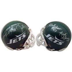 Joe Klecko Signed New York Jets Sack Exchange Mini Helmet 4 Sig