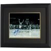 Image 1 : Christian Laettner Signed Duke Blue Devils Horizontal B&W Celebration 8X10 Photo Custom Framed 1992 