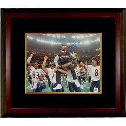 Mike Ditka Signed Chicago Bears Coaching 16X20 Photo Custom Framed Super Bowl XX Carried Off Field